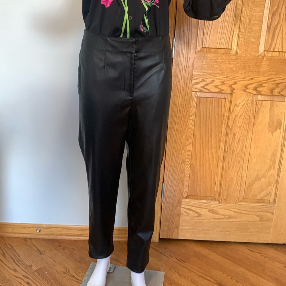 Ann Taylor Faux Leather Pants.  Size 6